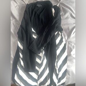 Black and white cardigan size 2x